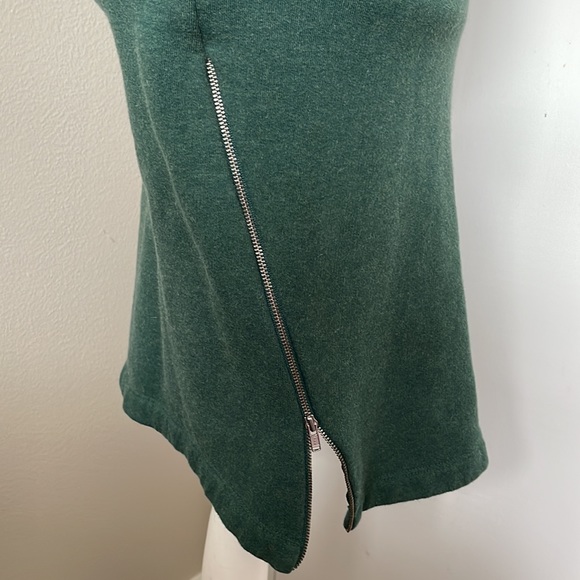 Band of Outsiders Green Emerald Sweater Dress with Fur Faux Collar size S - Picture 11 of 14